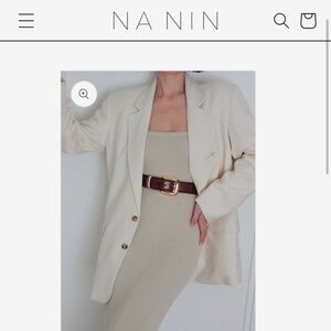 Na Nin Skyler woven silk blazer